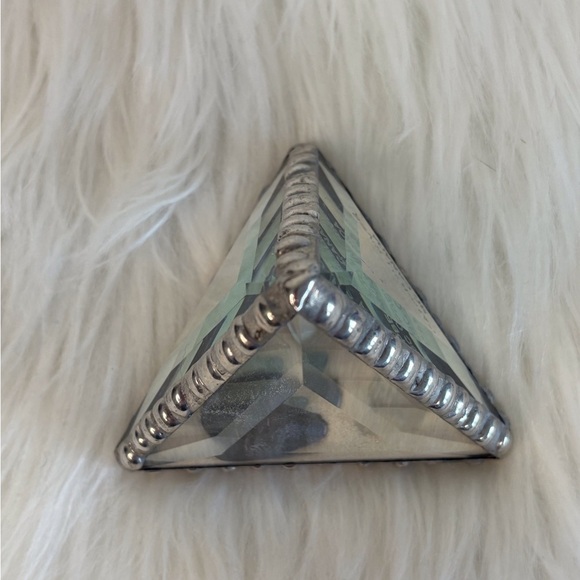 Triangular Glass Terrarium with Sand and Shells - Picture 3 of 7